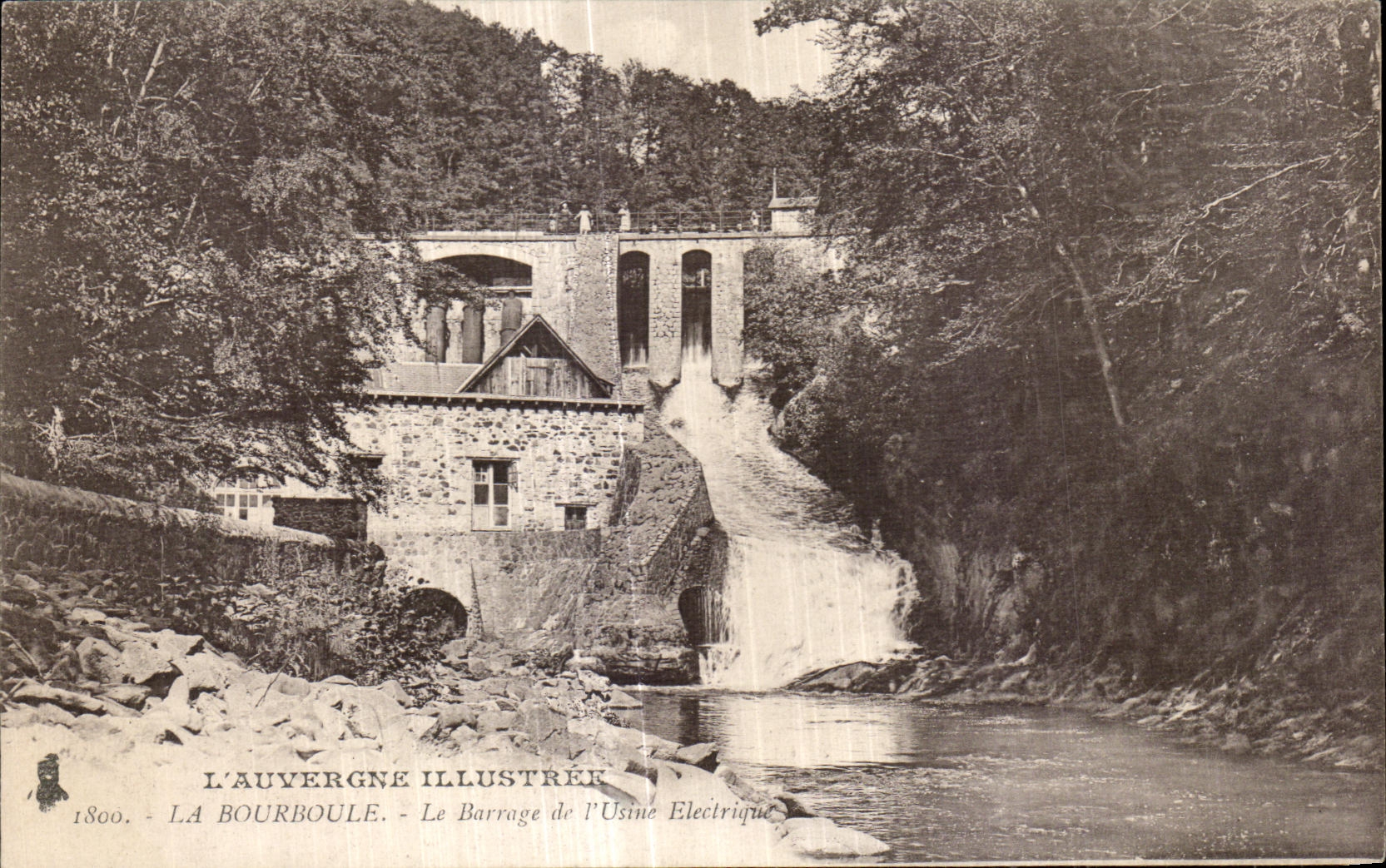 CPA Bourboule the Stopping of Machines electric Auvergne Illustree