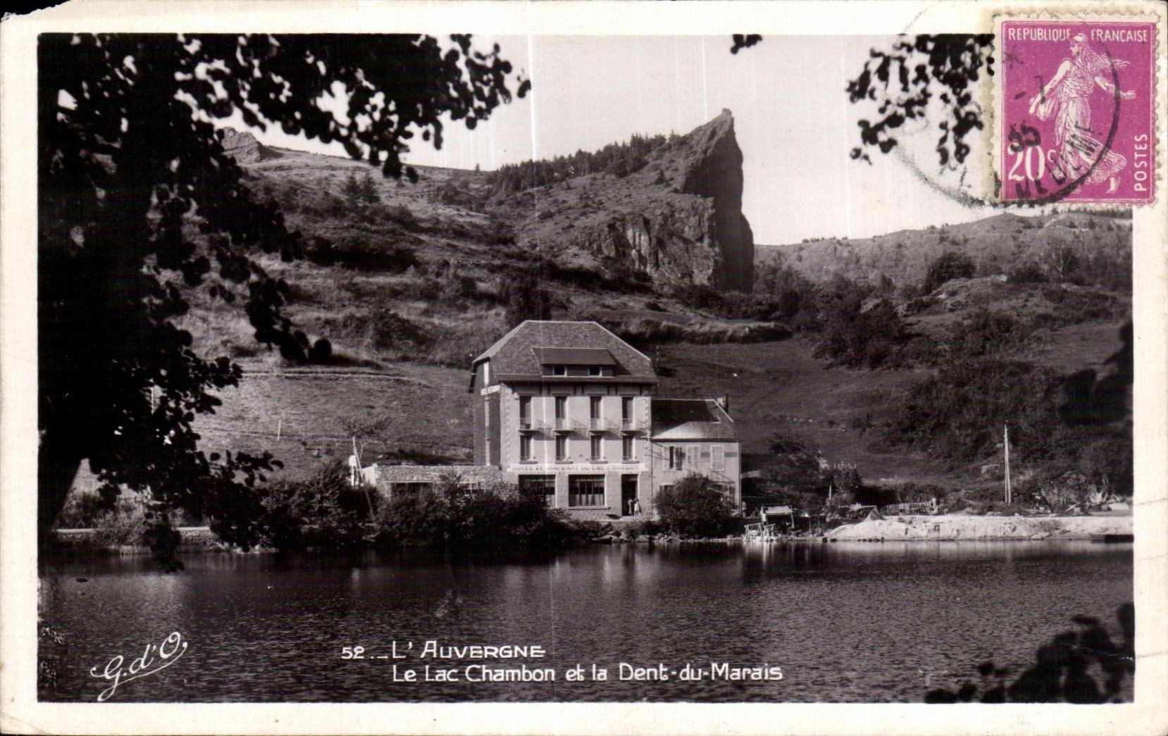 CPA Auvergne the Lake Chambon and the Tooth of the Marsh