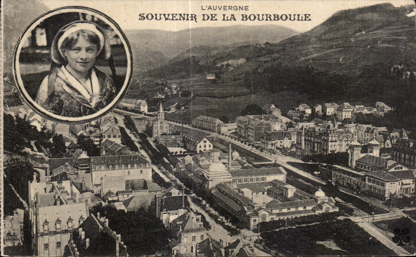 CPA Auvergne Souvenir Of Bourboule Folklore Costume