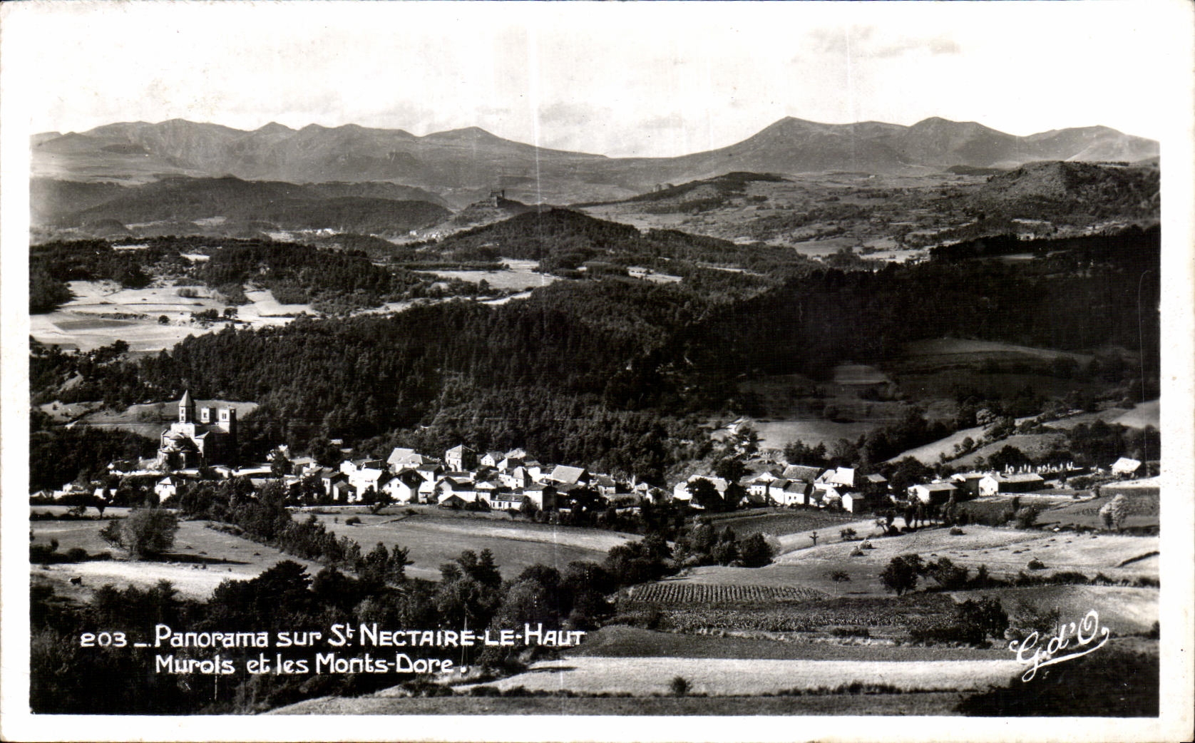 CPA Panorama on St Nectary High Murols and the Mounts Gilds