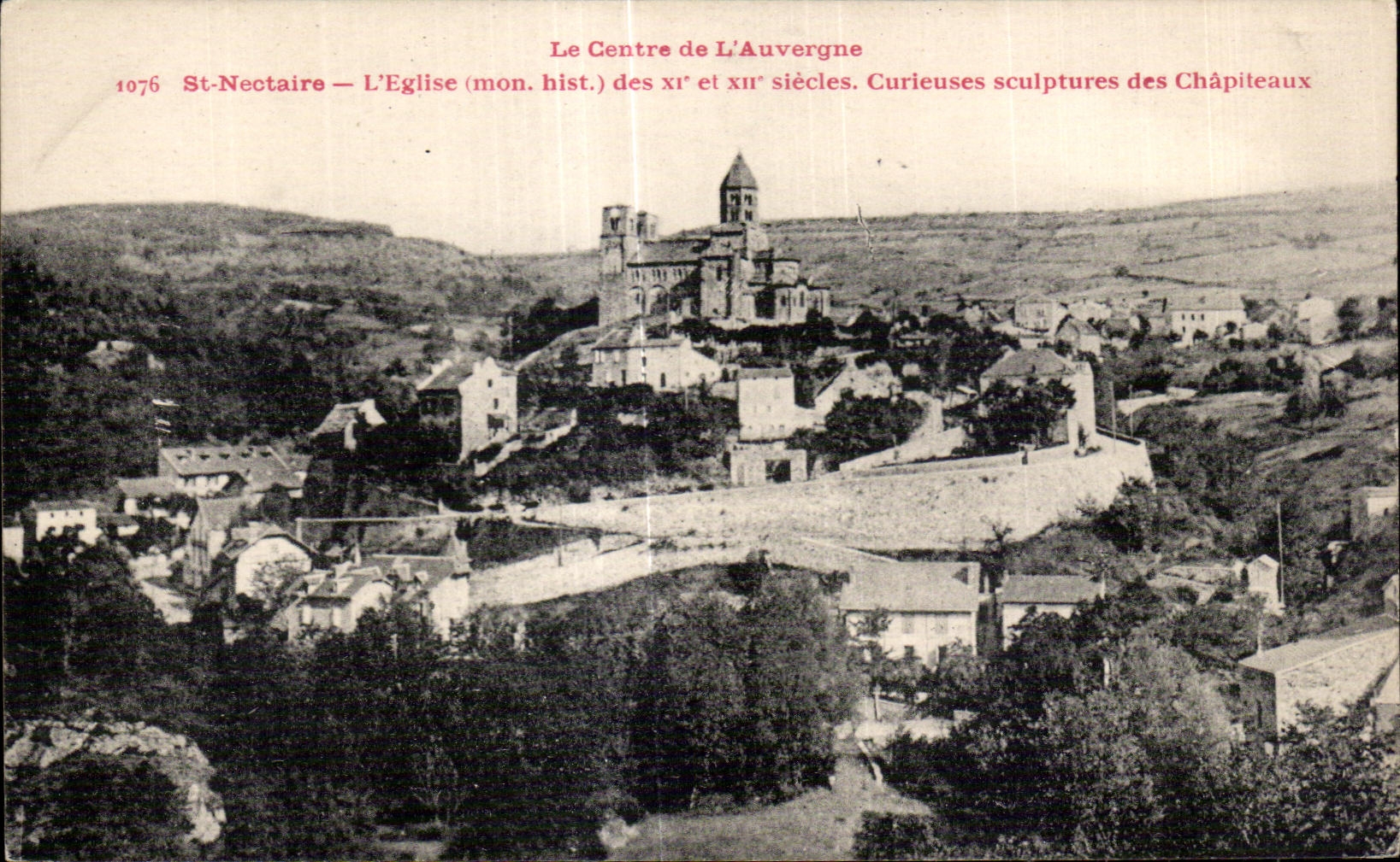 CPA Saint Nectary Church (my hist) of the XI and XII centuries Curious sculptures about the Capitals