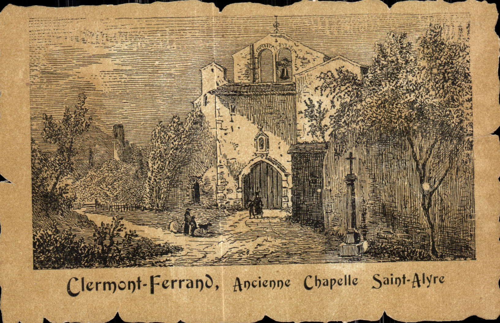 Viejo santo Alyre de la cAmara acorazada de CPA Clermont-Ferrand