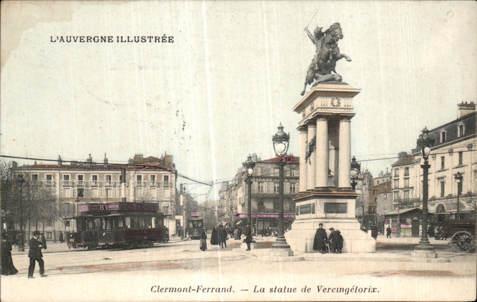 Estatua de CPA Clermont-Ferrand de la tranvia de Vercingetorix