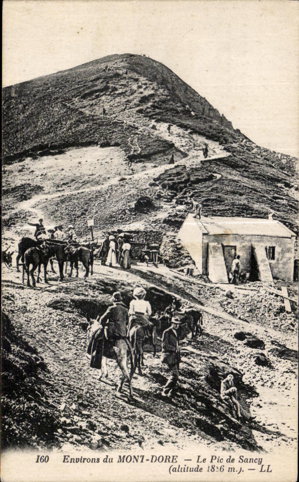 CPA Environs du Mont Dore Le Pic de Sancy Ane Donkey