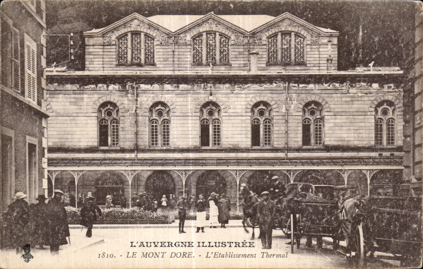CPA Auvergne Illustree the Mount Gilds Hydropathic establishment