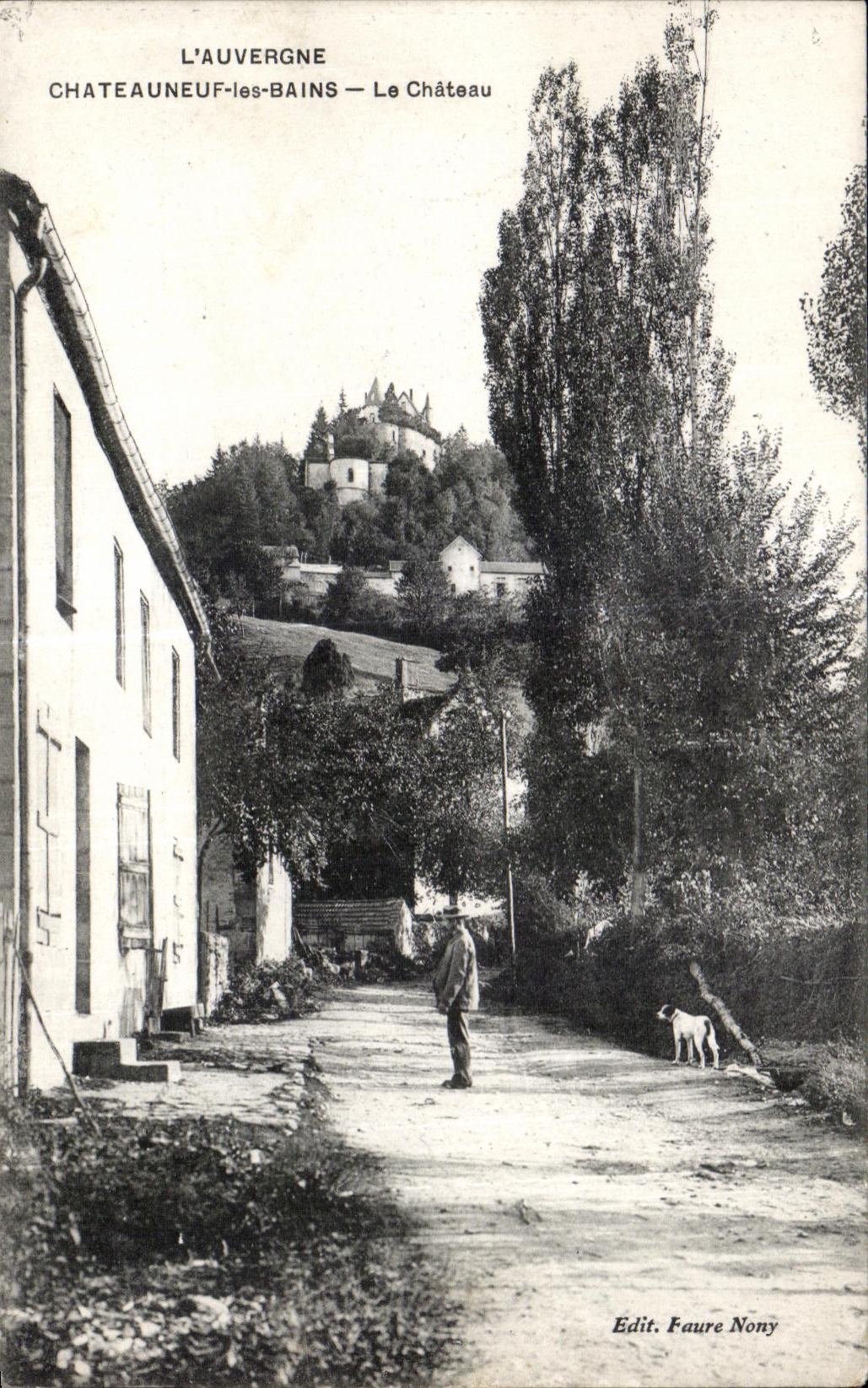 CPA Auvergne Chateauneuf les Bains the Castle