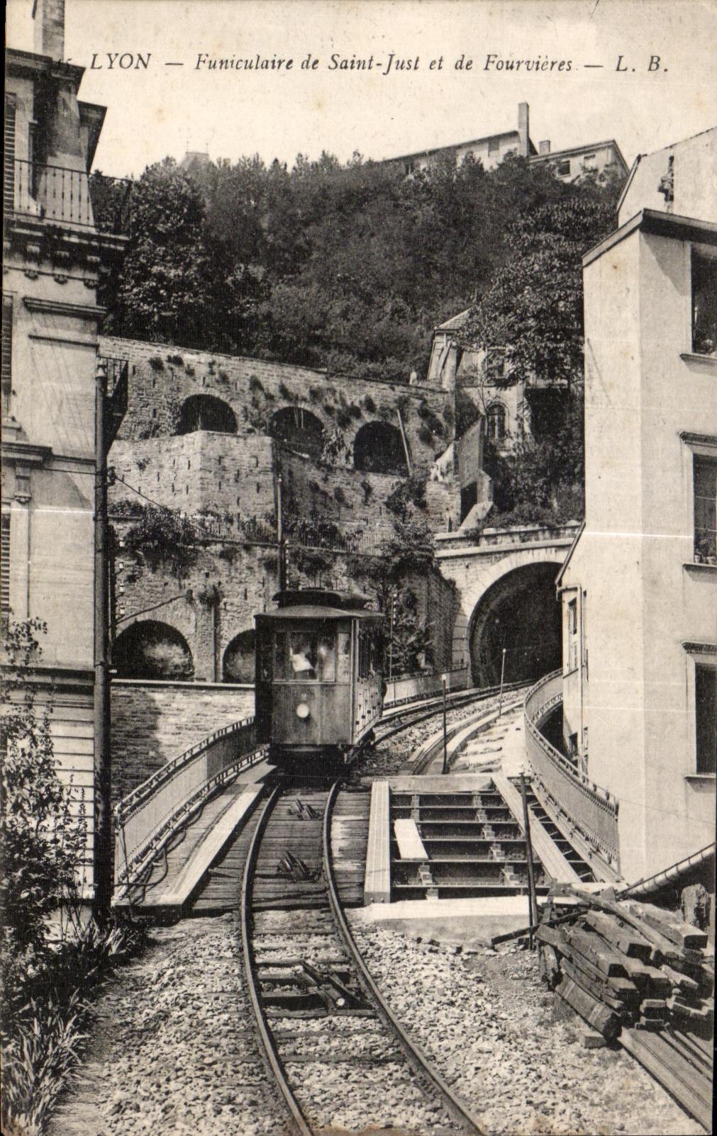 Funicular CPA Lyon of Saint Just and Fourvieres