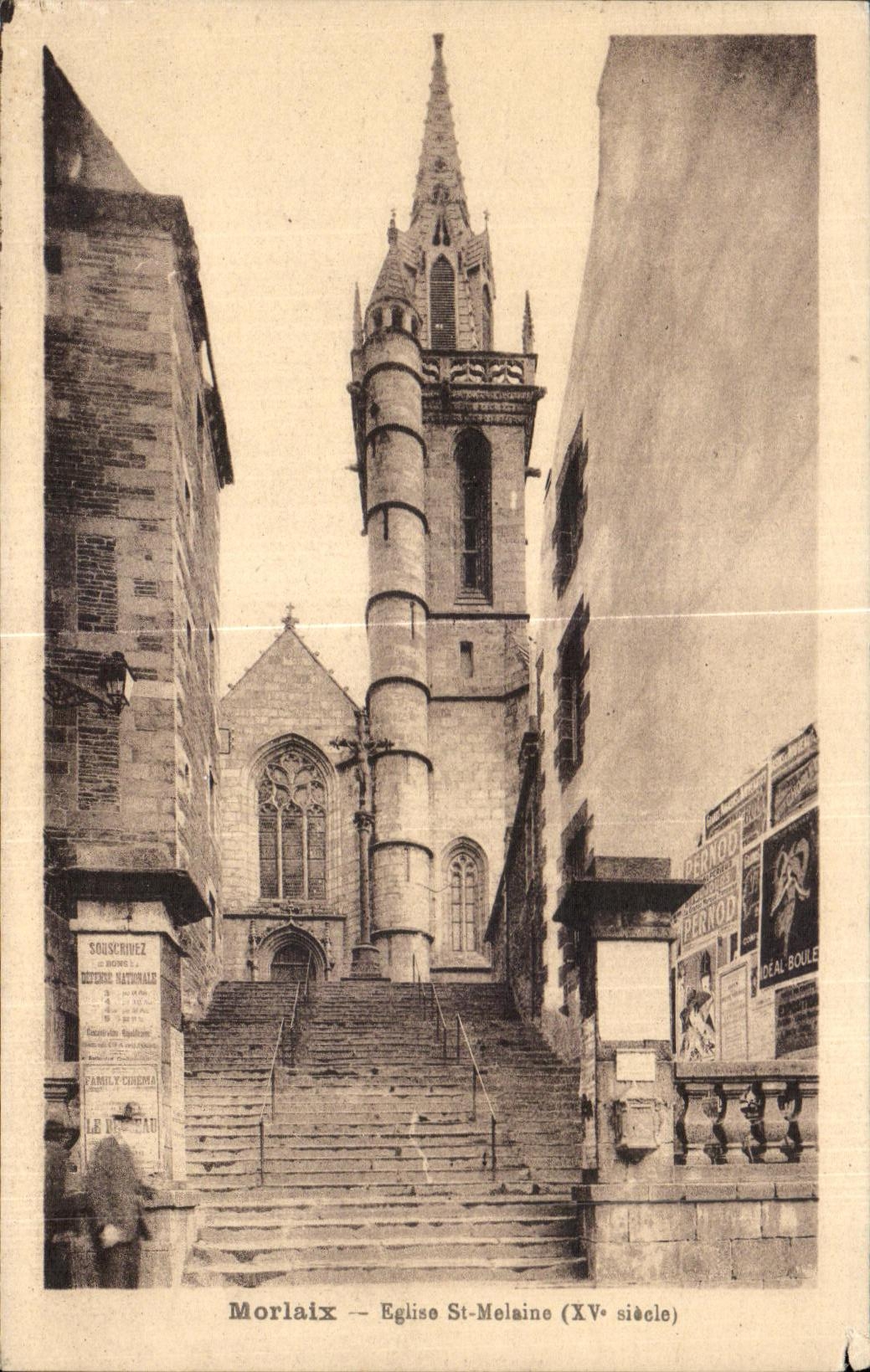 CPA Morlaix Eglise St Melaine XV siecle