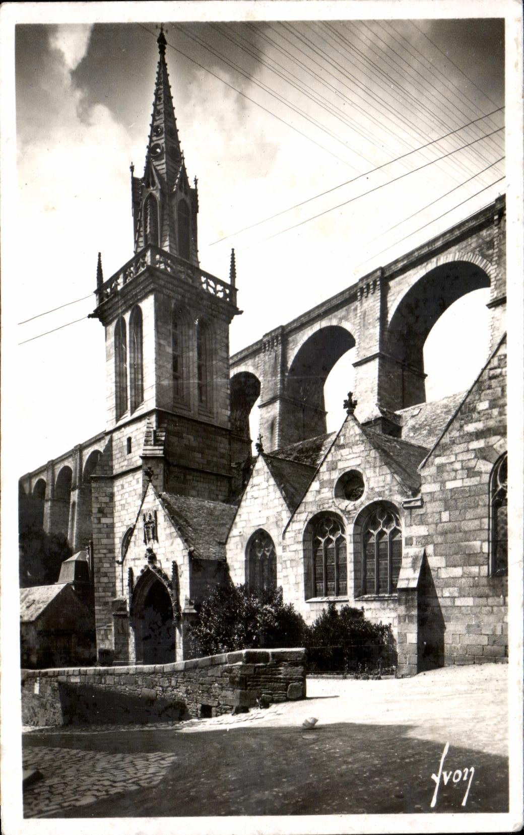 CPA Morlaix Finistere L eglise Saint Melaine
