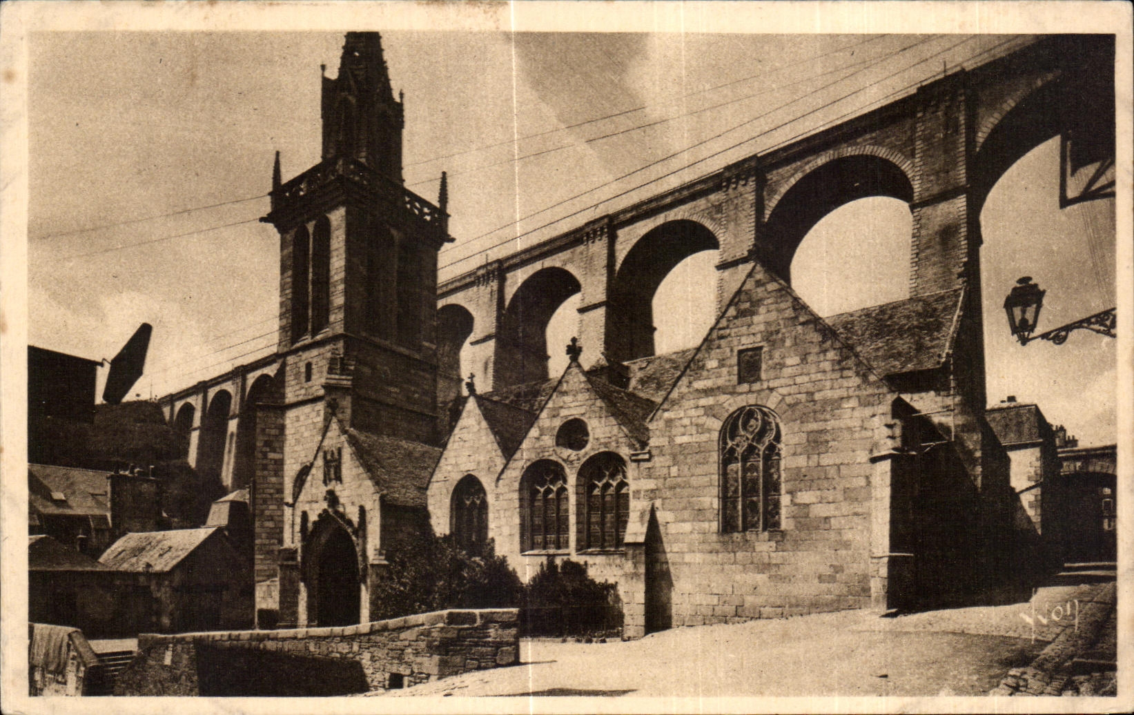 CPA Morlaix Eglise Sainte Melaine