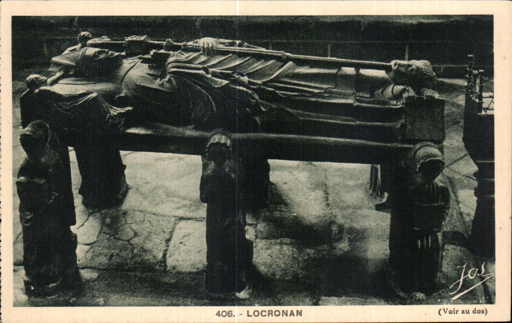 CPA Gothic Locronan Tomb XVI century of Saint Ronan in Penity built by Renee de France