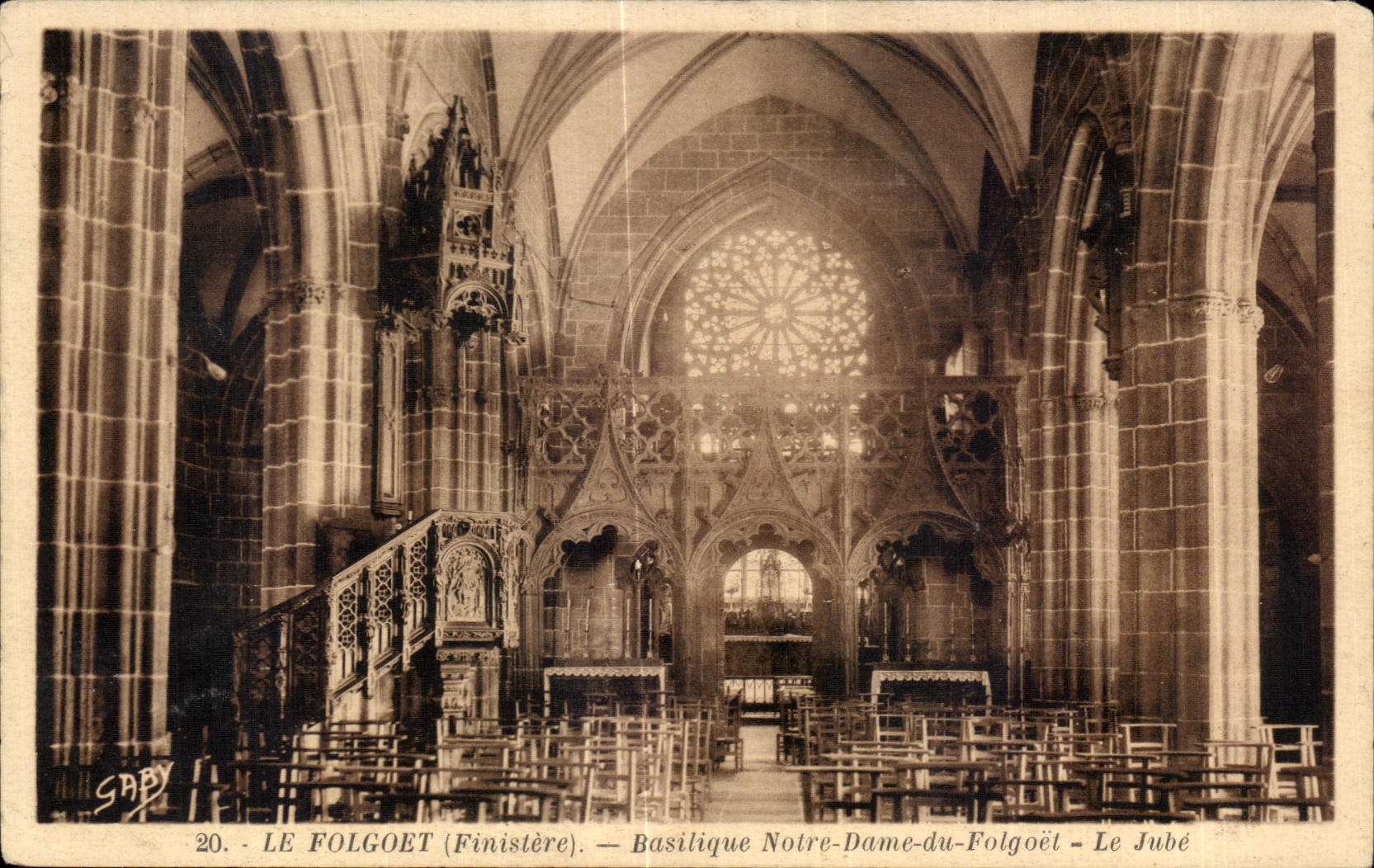 CPA Le Folgoet Finistere Basilique Notre Dame du Folgoet Le Jube