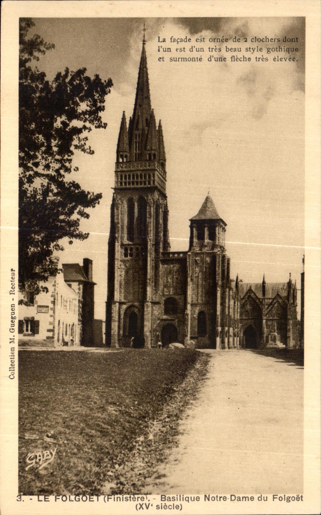 CPA Le Folgoet Finistere Basilique Notre Dame du Folgoet