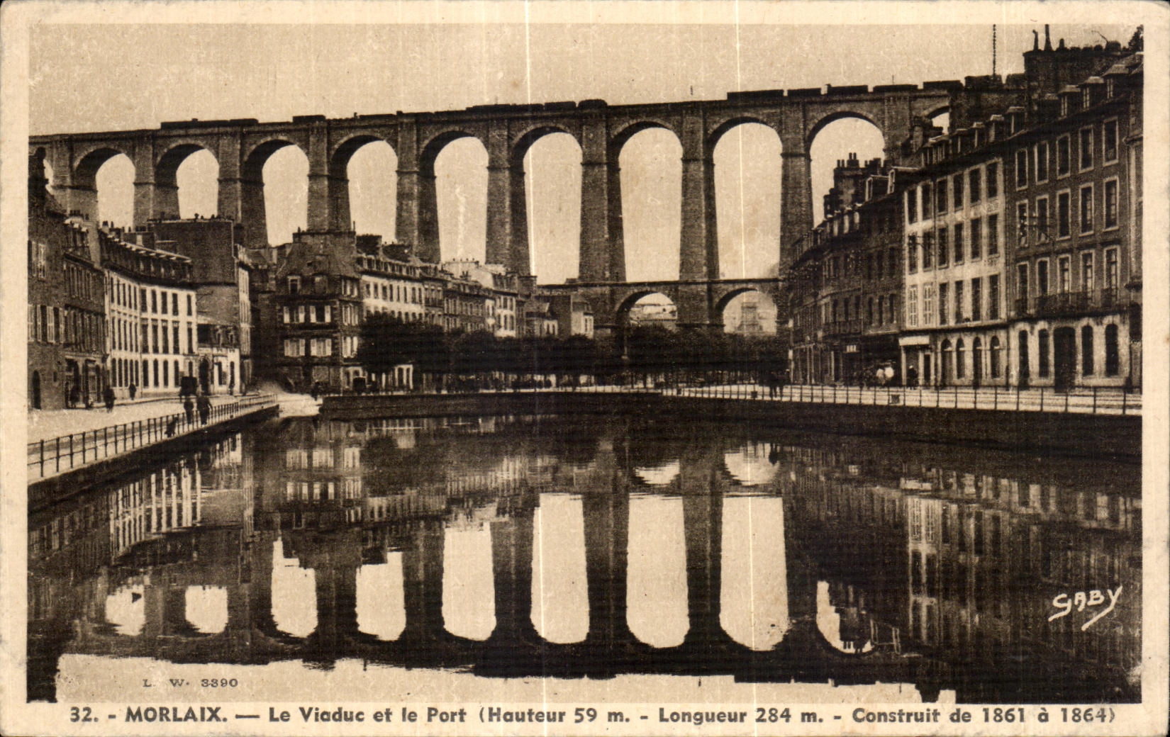 CPA Morlaix Le Viaduc et le Port 