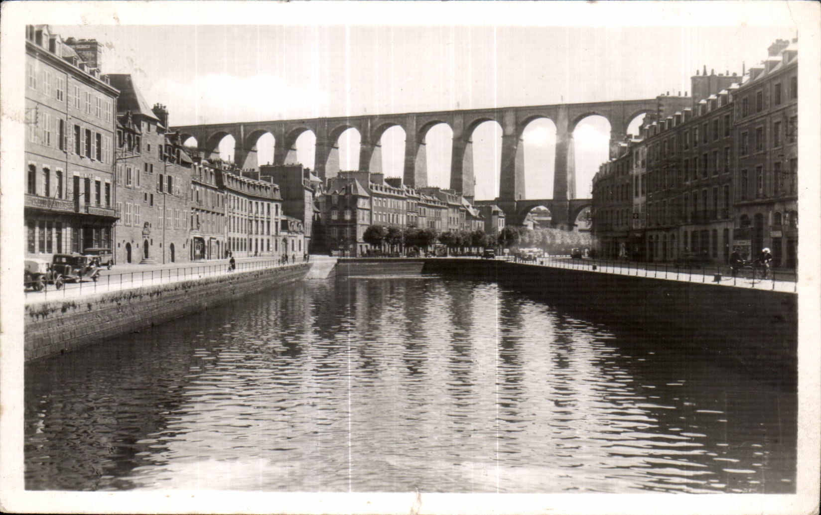 CPA Morlaix Le Viaduc et le quais