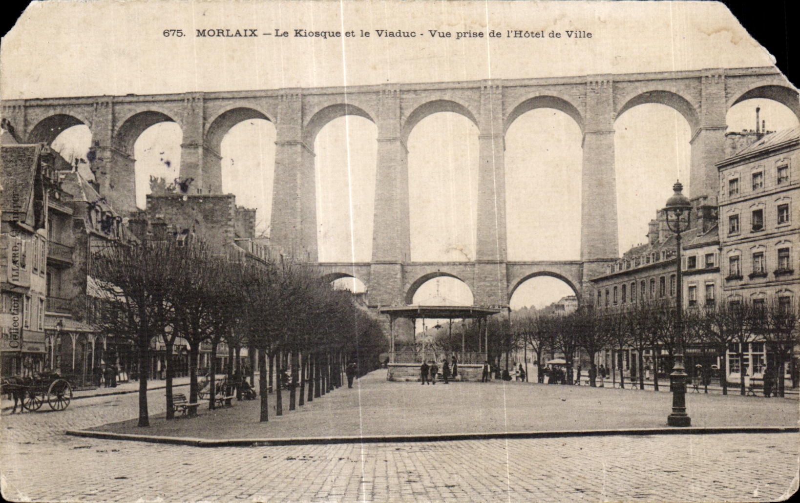 CPA Morlaix Le Koosque et le Viaduc Vue prise de l Hotel de Ville