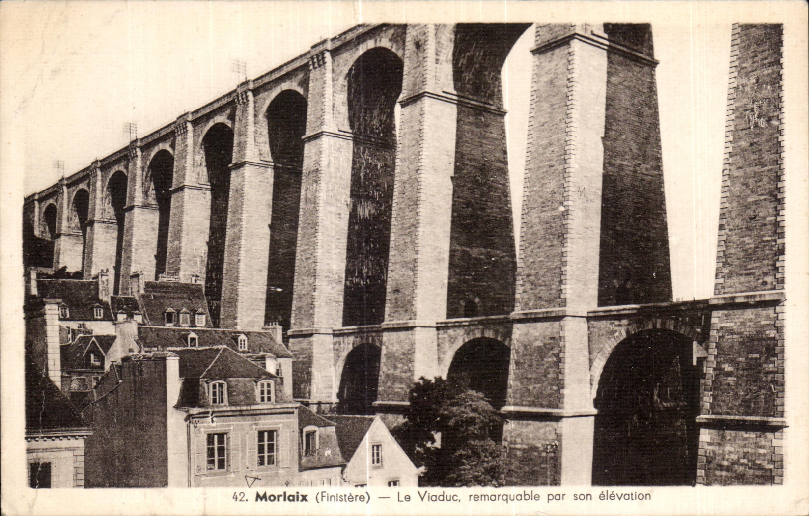 CPA Morlaix Le Viaduc remarquable par son elevation