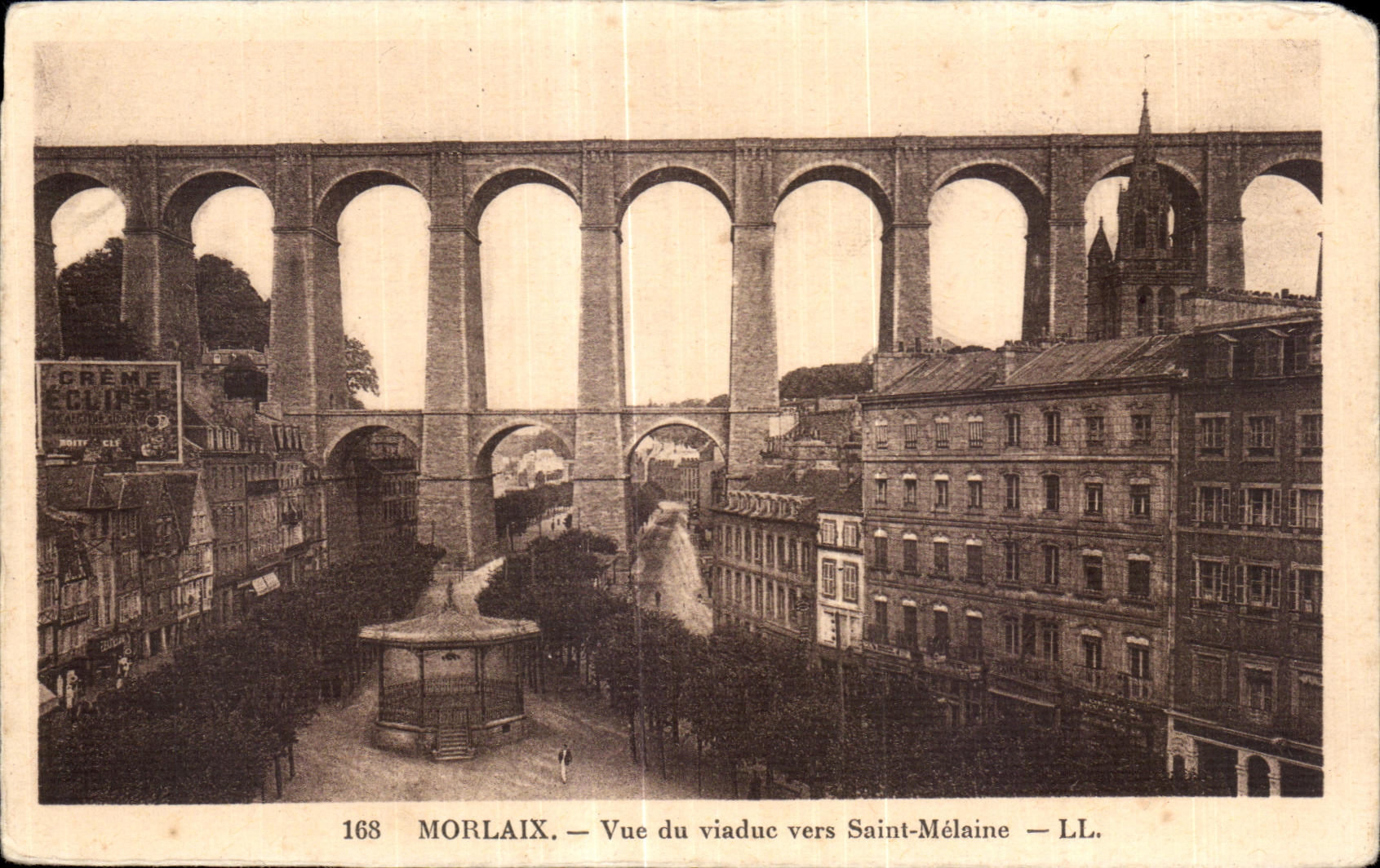 CPA Morlaix Vue du viaduc vers Saint Melaine