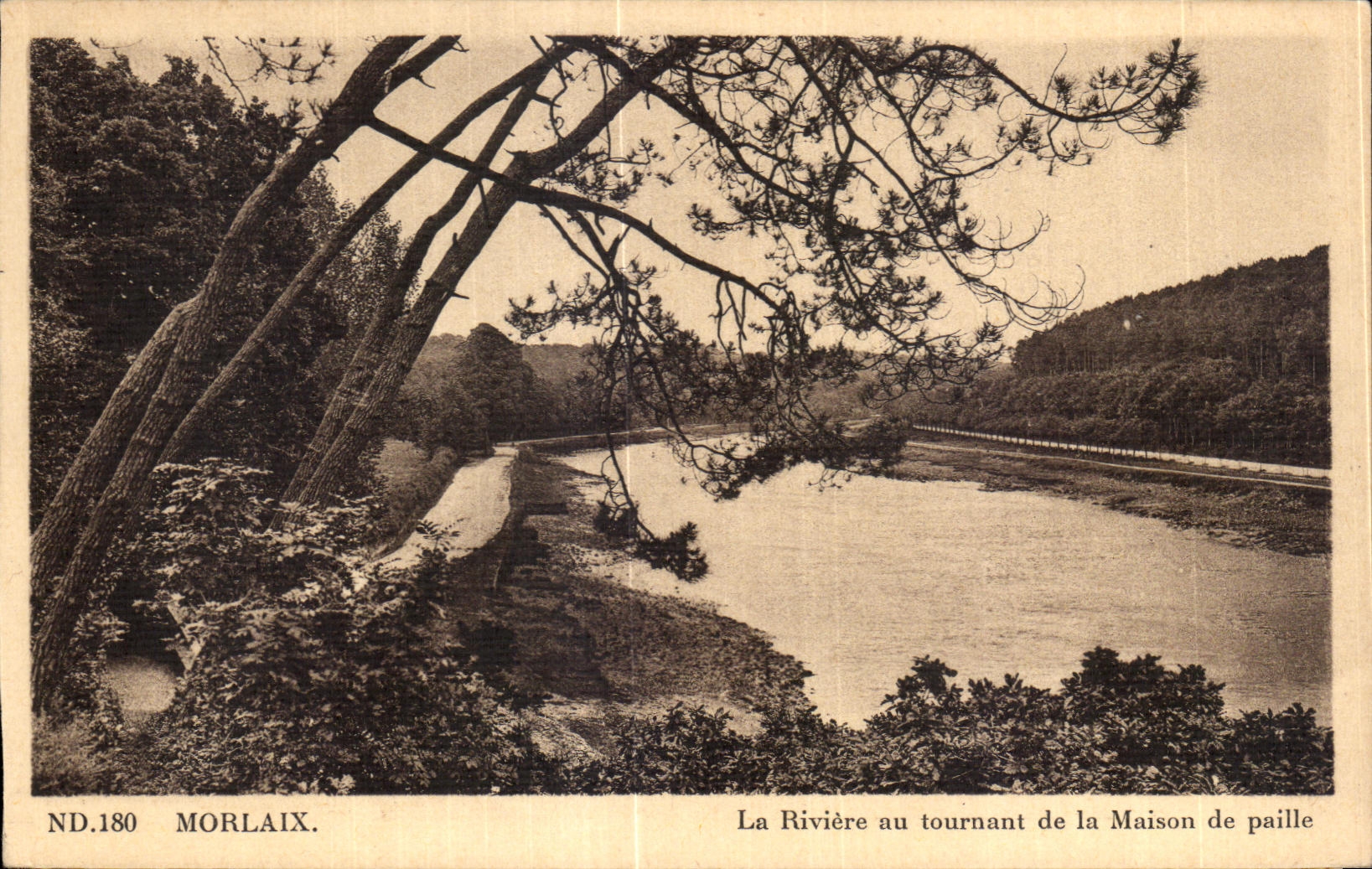 CPA Morlaix La Riviere du tournant de la Maison de paille