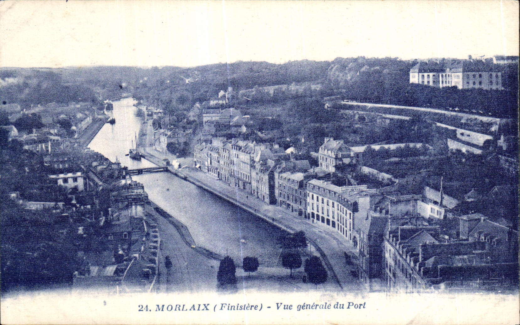 CPA Morlaix Vue generale du Port