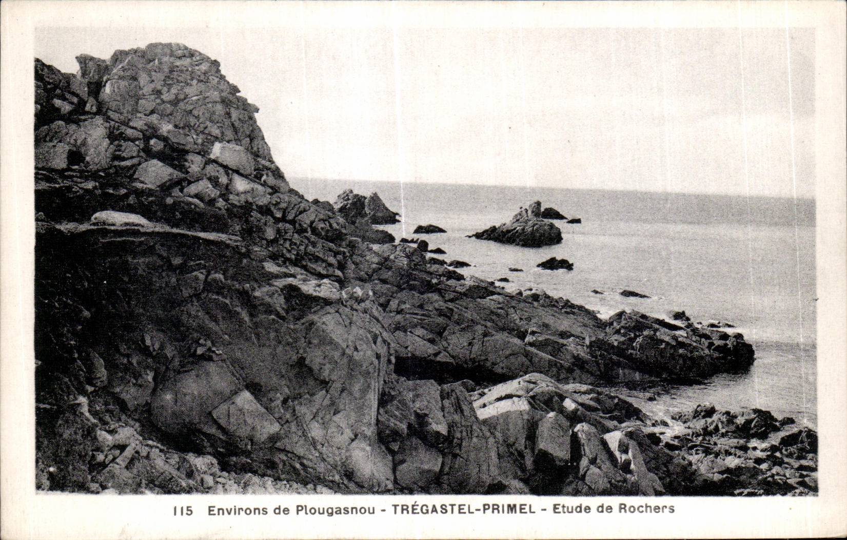 CPA Environs de Plougastel Etude de Rochers