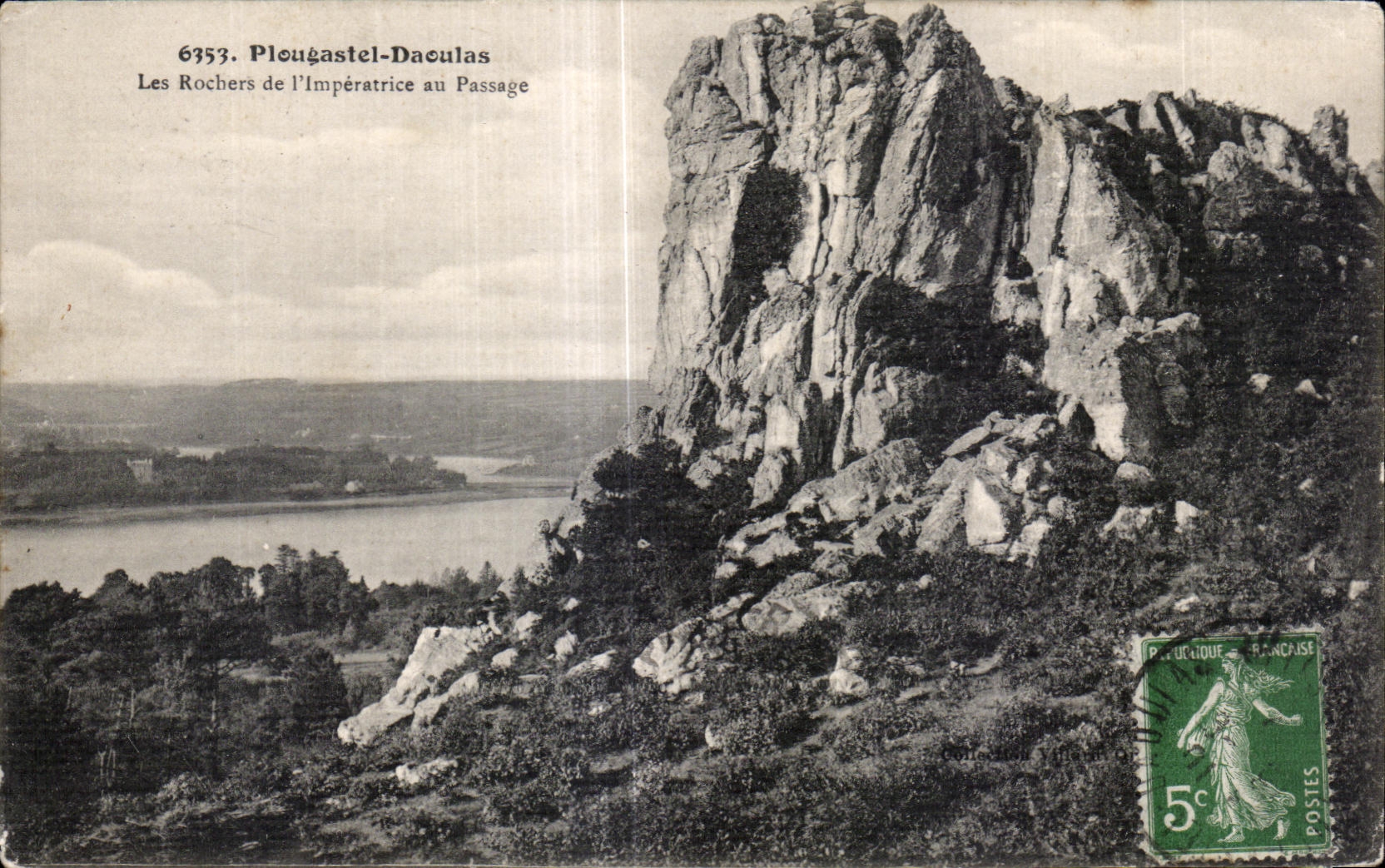 CPA Plougasnou Les Rochers de l Imperatrice au Passage