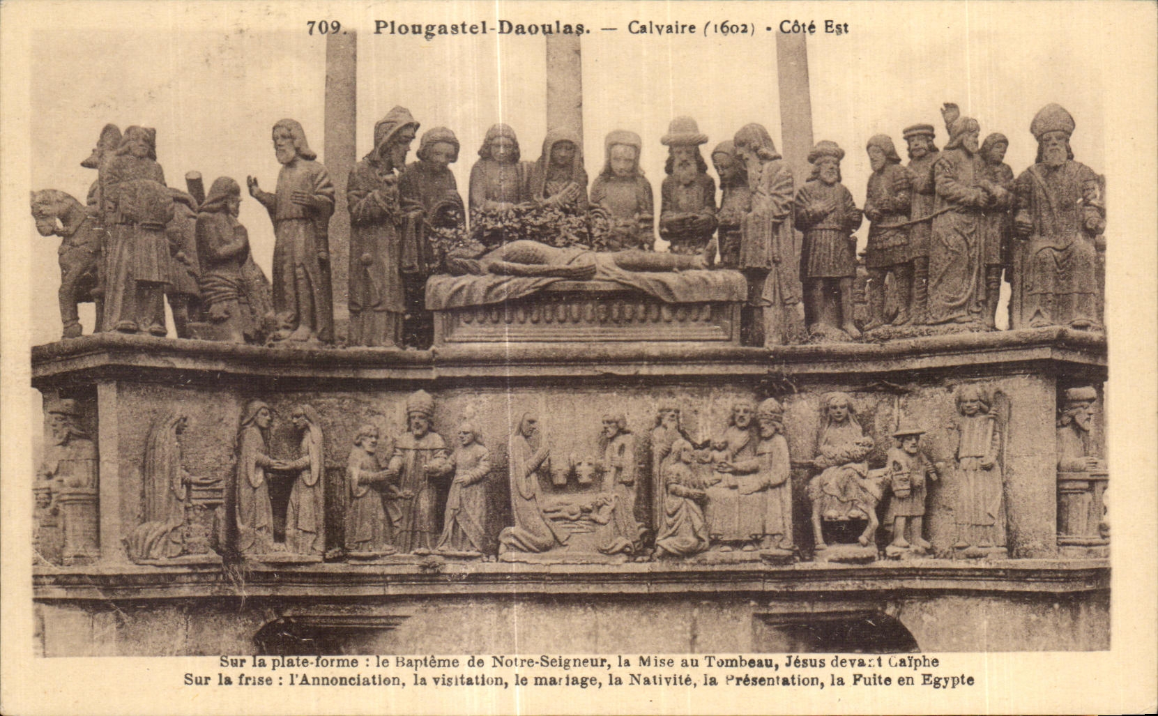 CPA Plougastel Daoulas Calvaire Cote Est