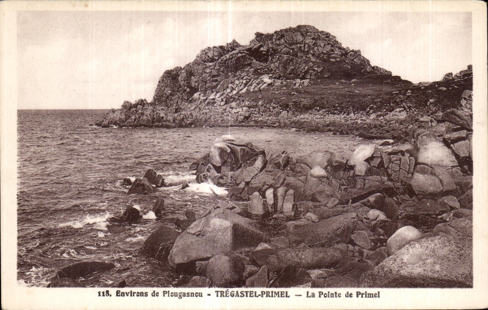 CPA Environs de Plougasnou Tregastel primel La Pointe de Primel