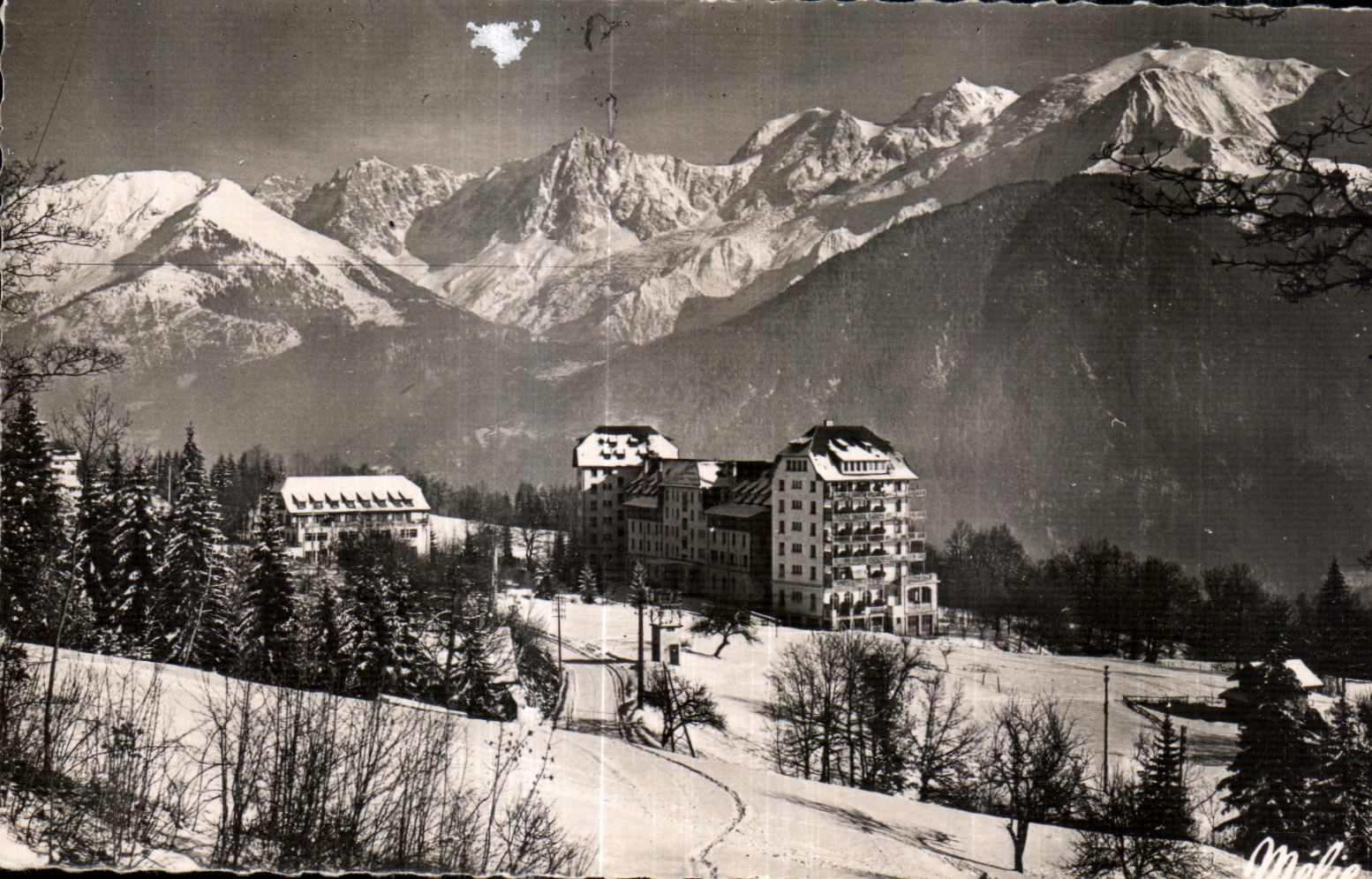 CPA Plateau Assy (Hte Savoy) Hotel of Northern Mont Blanc Face chains of Mont Blanc