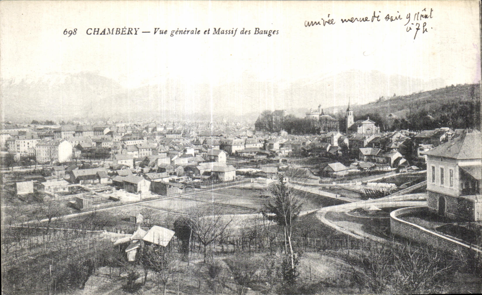 CPA Chambery Vue generale es Massif des Bauges