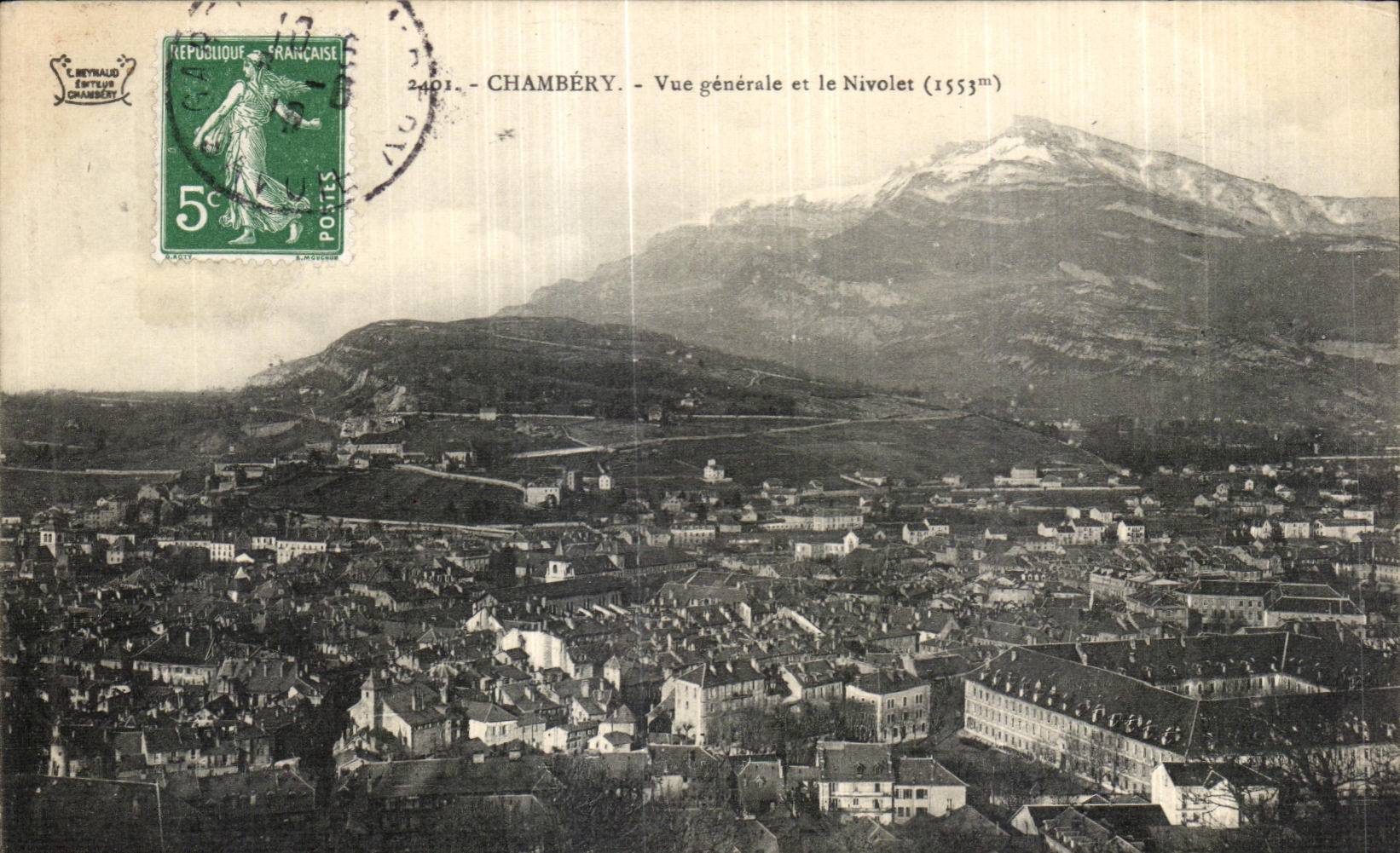 CPA Chambery Vue generale et le Nivolet