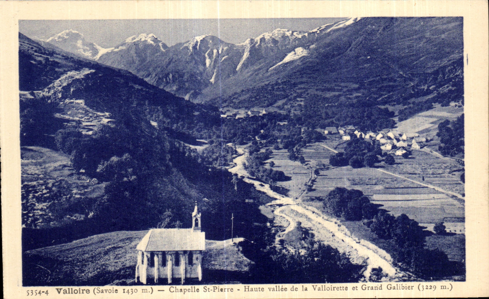 CPA Valloire (Savoy) Vault St Pierre High valley of Valloirette and Grand Galibier