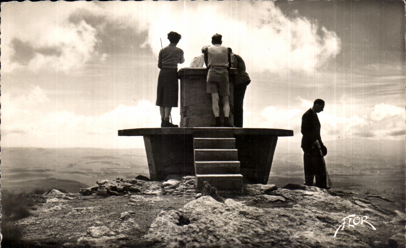 CPA the Mount gilds Table orientation at the top of Sancy