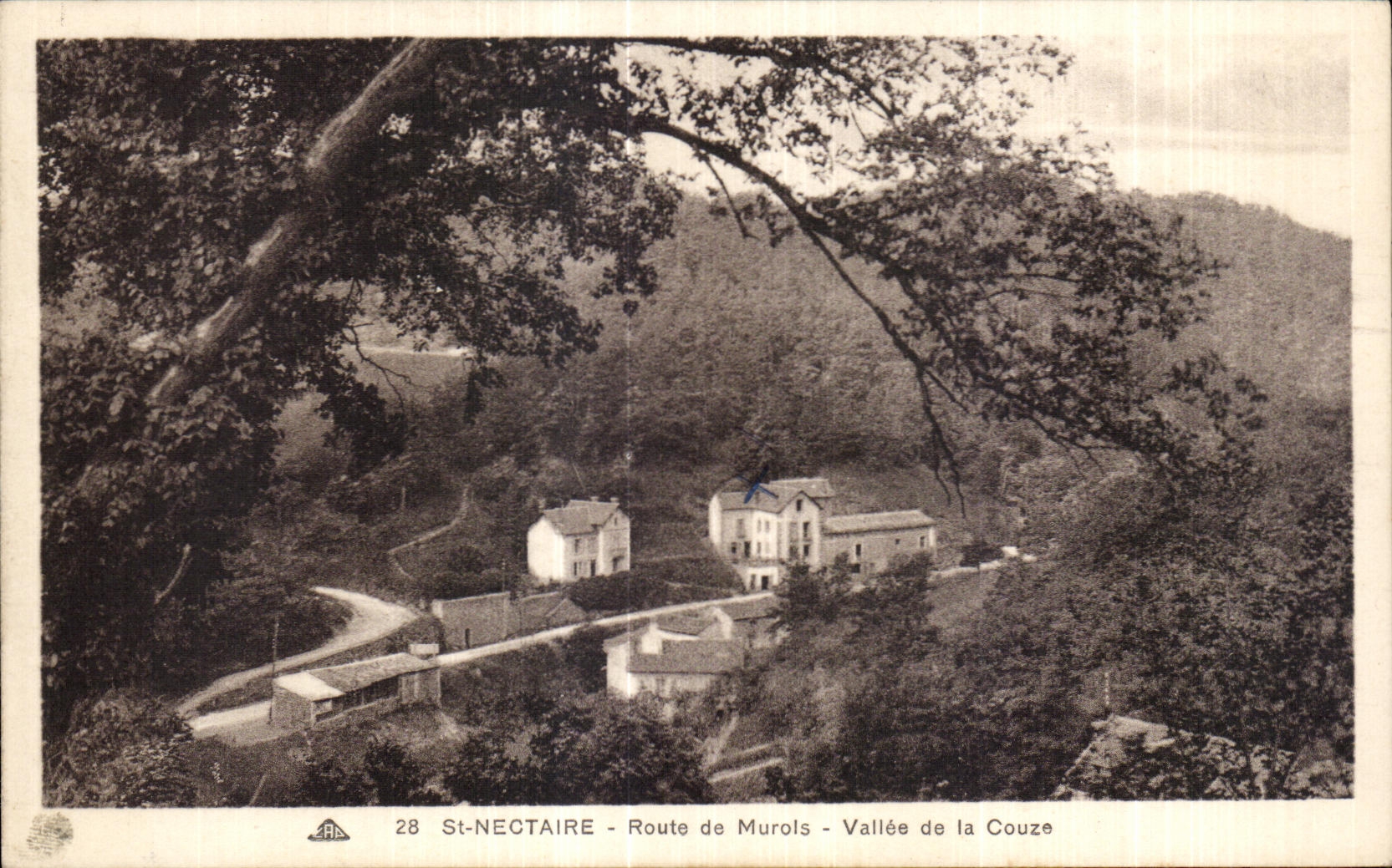 CPA St Nectary Road of Murols Valley of Couze
