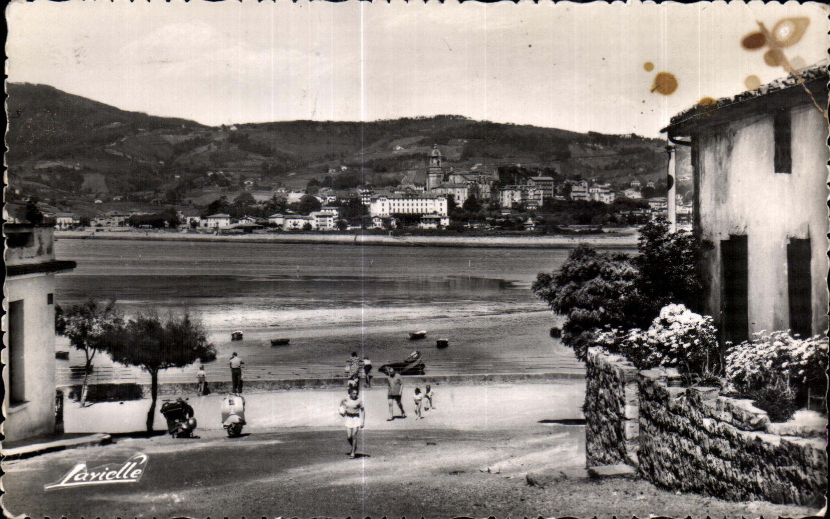 CPA Hendaye the Old port at the Fontarabie bottom