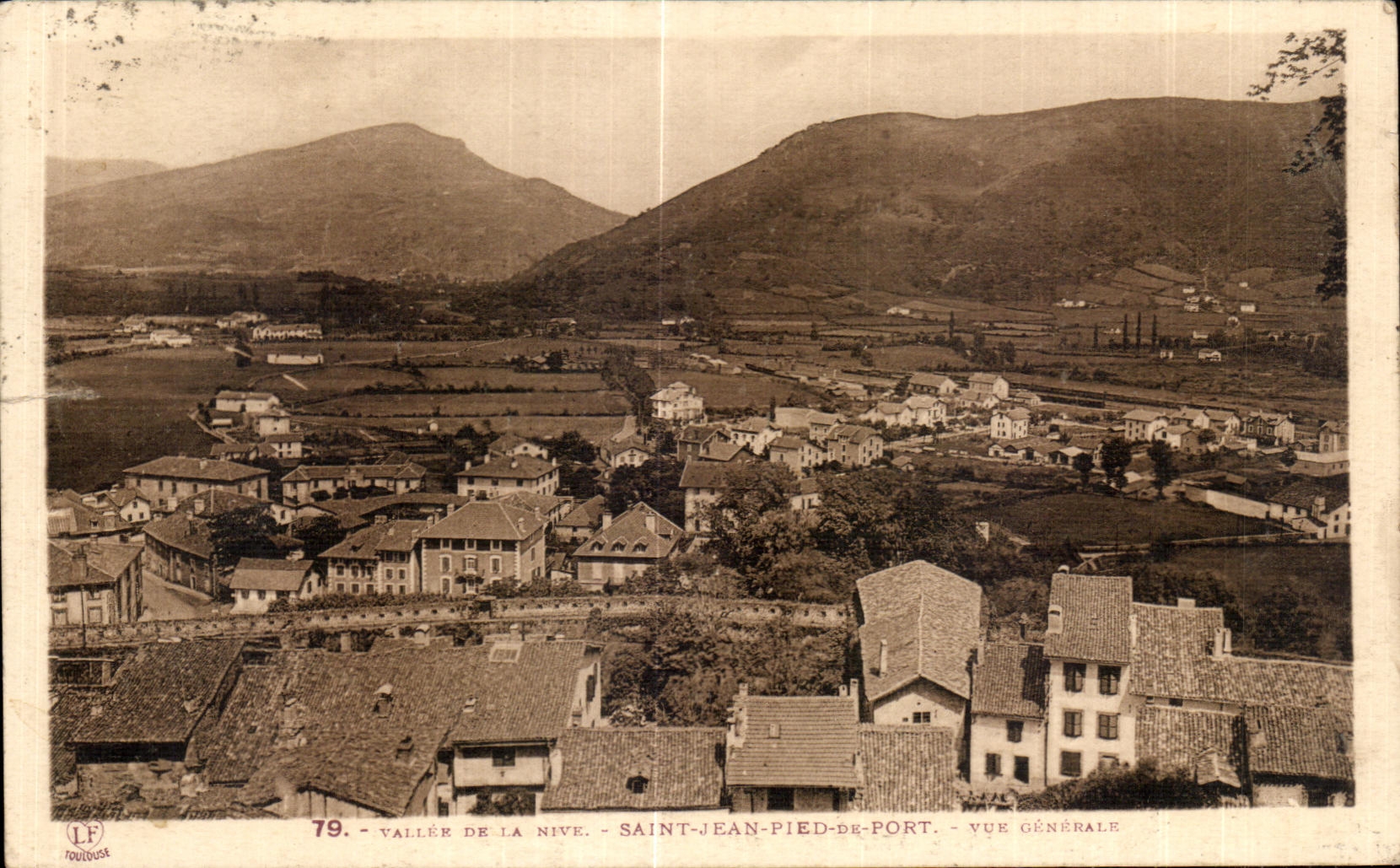 CPA Valley of Nive Saint Jean Foot of Port View