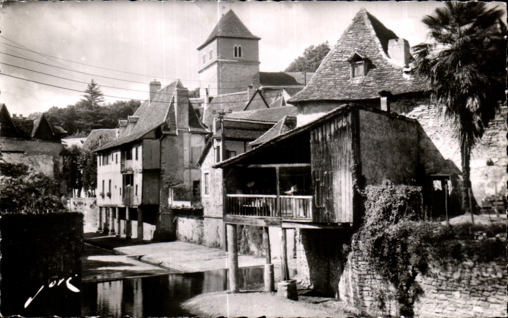 CPA Salies De Bearn Le Salies entre iss vieilles maisons