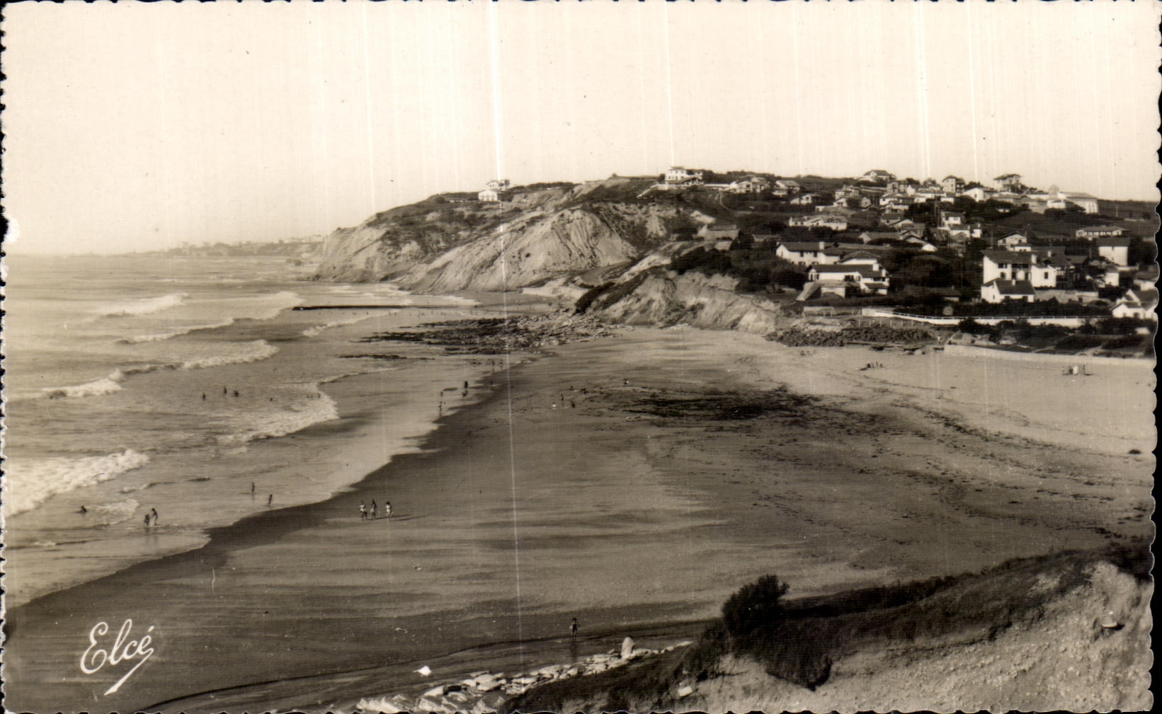 CPA Bidart Bidart et sa Plage vers Biarritz