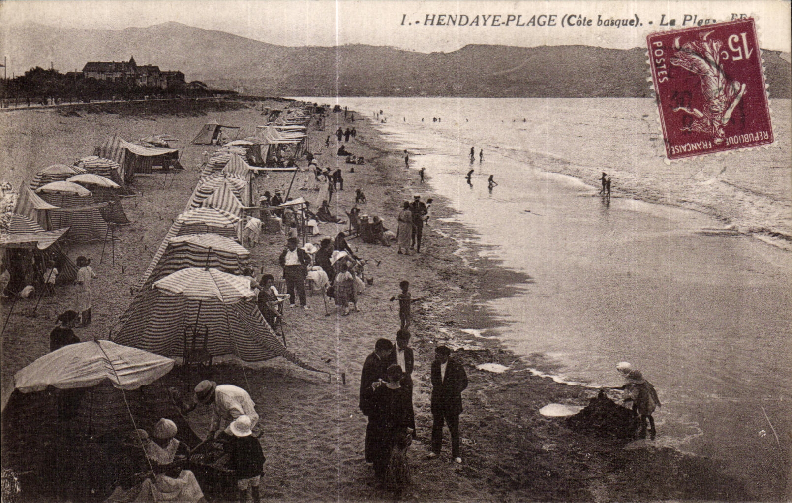 CPA Hendaye Plage the Beach Is