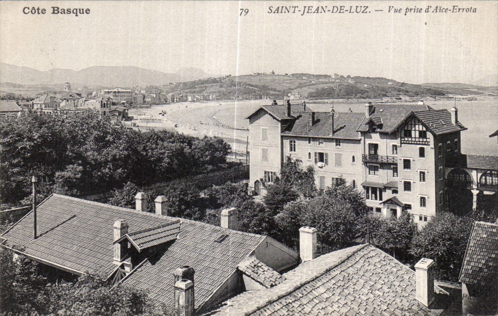 CPA Cote Saint Jean de Luz Vue prise d Aice Errota