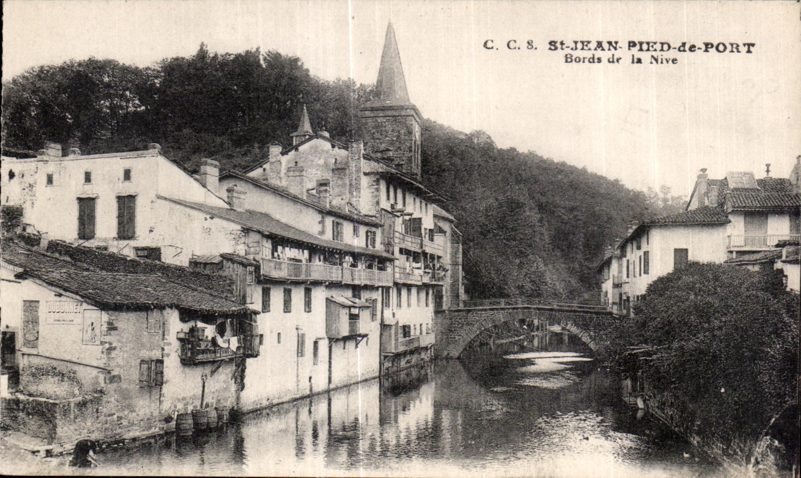 CPA St Jean Pied de Port Bords de la Nive