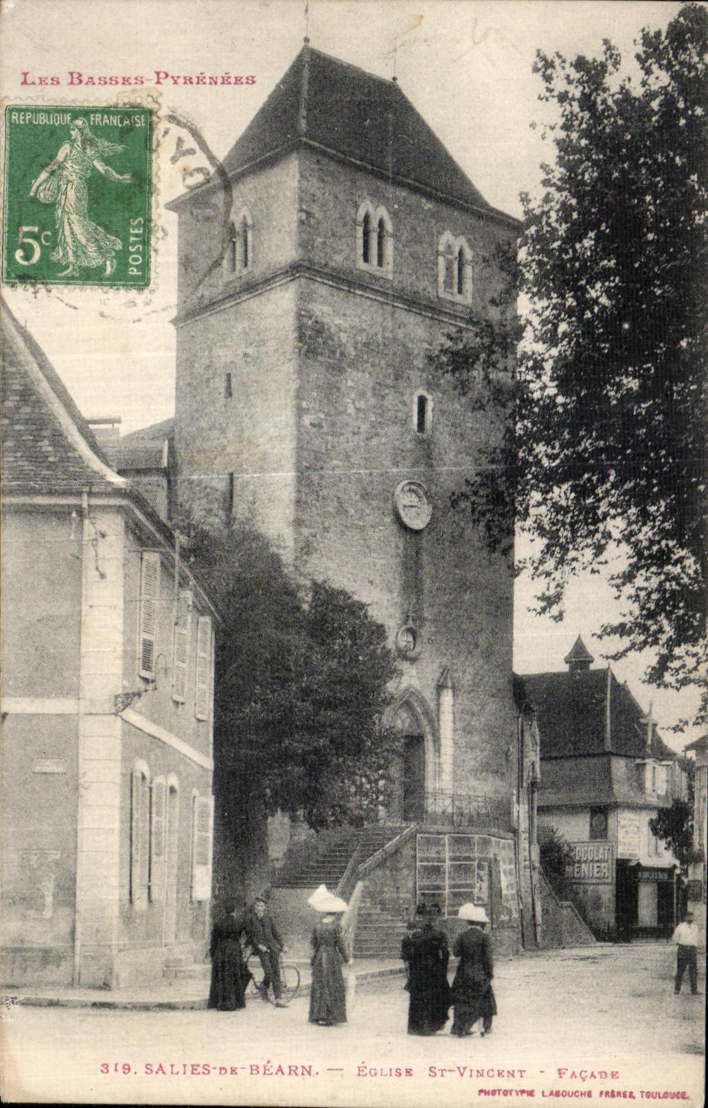 CPA Salies De Bearn Eglise St Vincent