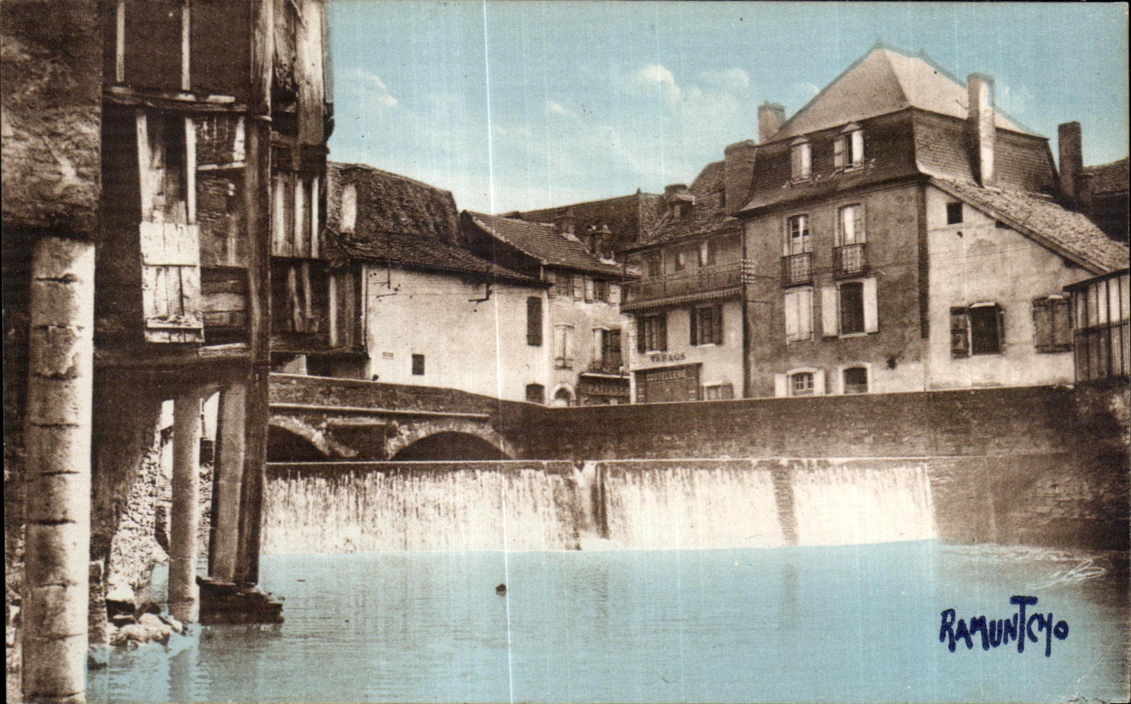 CPA Salies de Bearn Les Cascades du Saleys