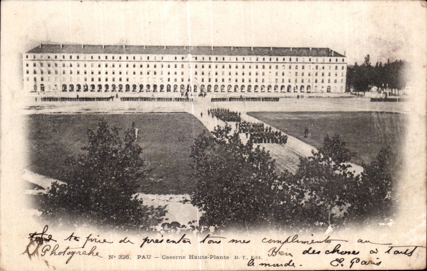 CPA Pau Caserne High Plants Militaria