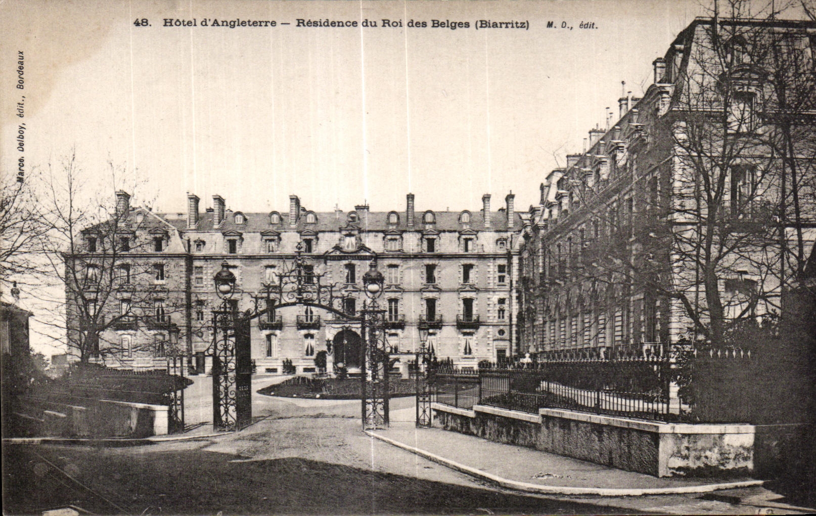 CPA Hotel d Angieterre Residence du Roi des Belges Biarritz