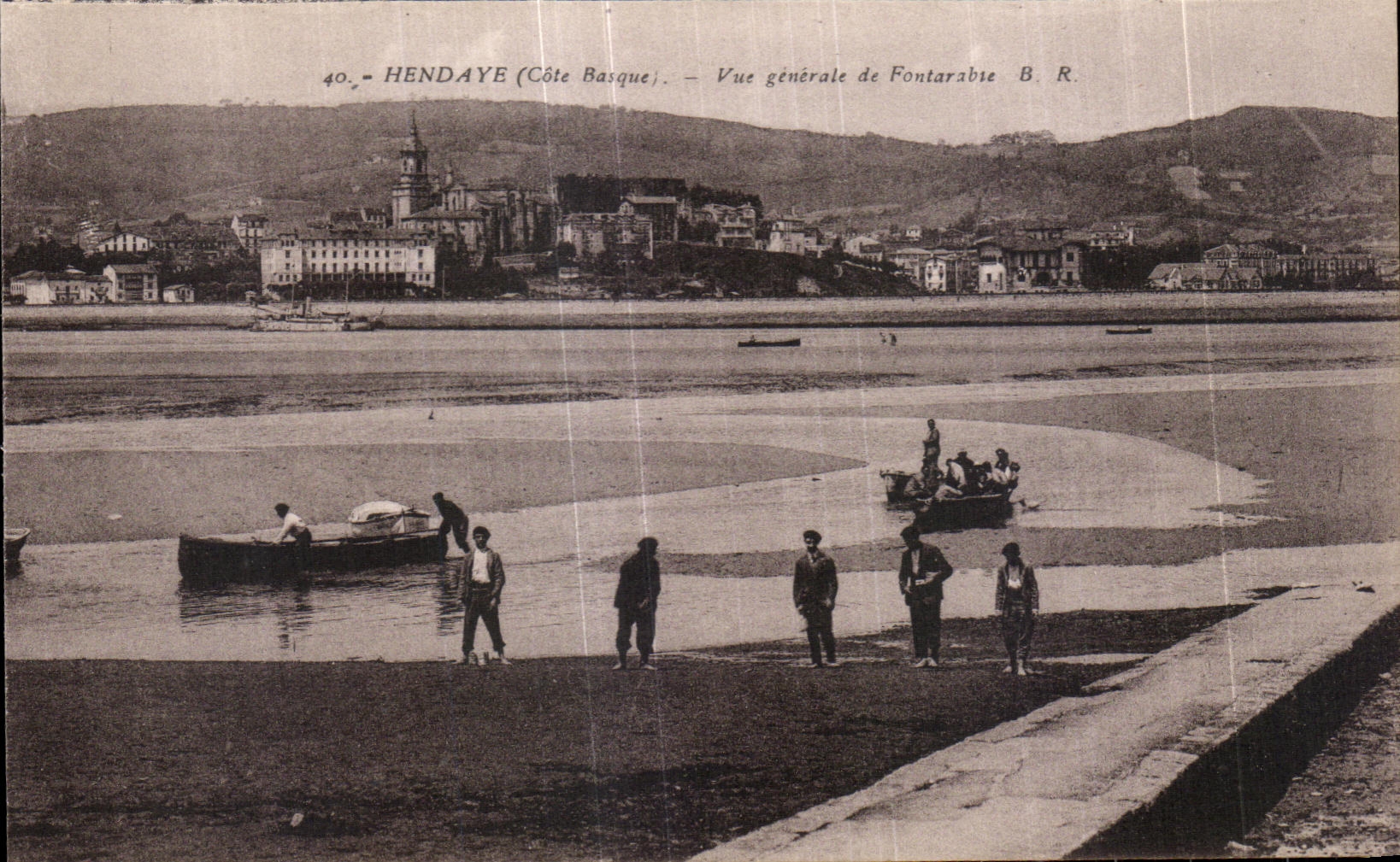 CPA Hendaye View of Fontarabie