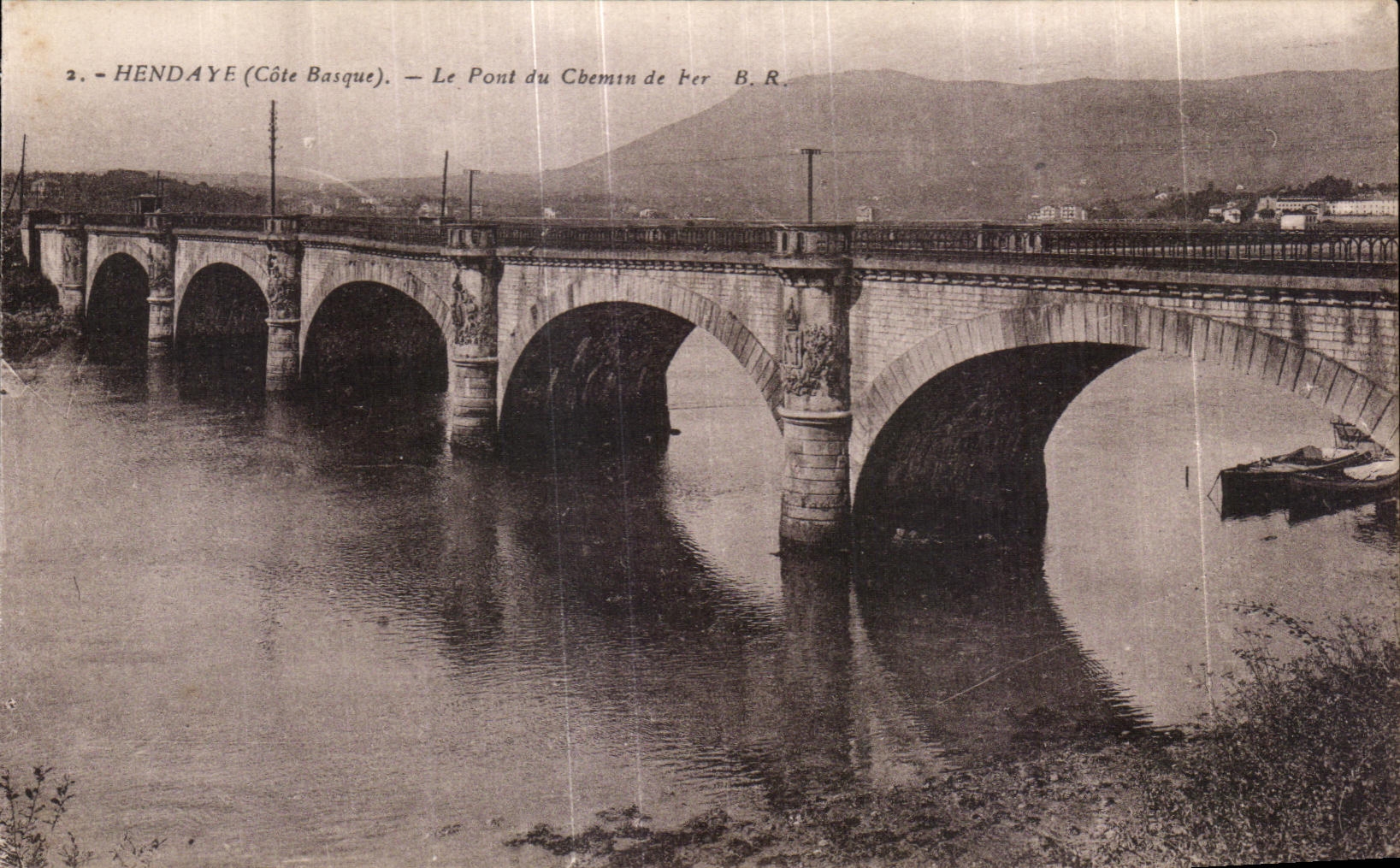 CPA Hendaye the Bridge of the Railroad