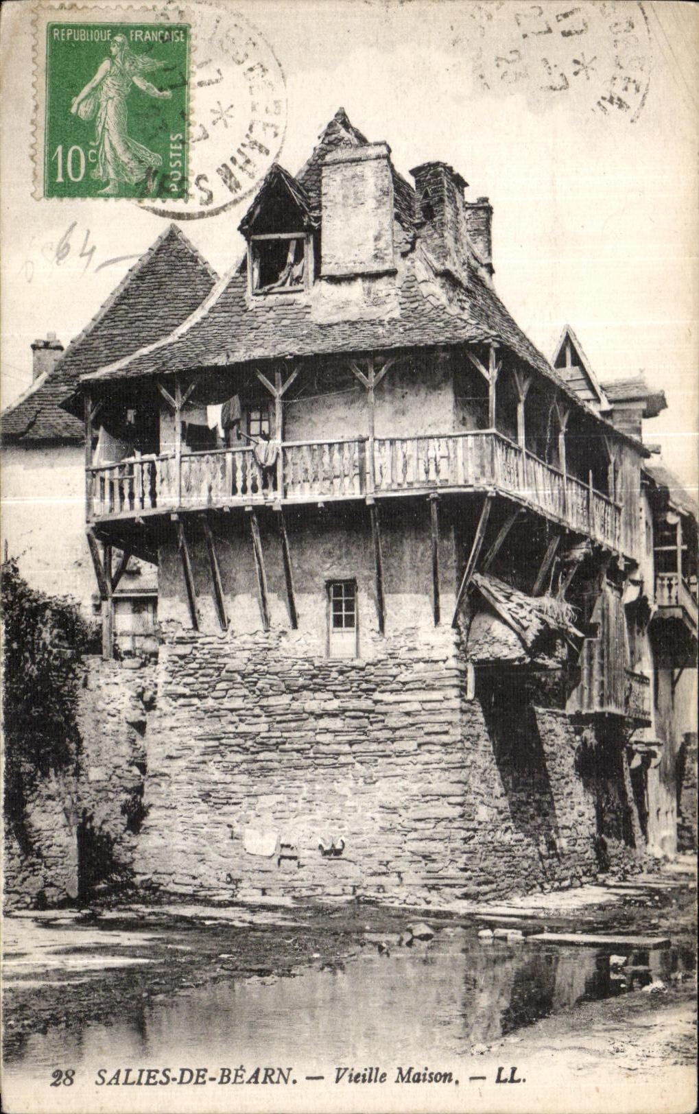 CPA Salies De Bearn Vieille Maison