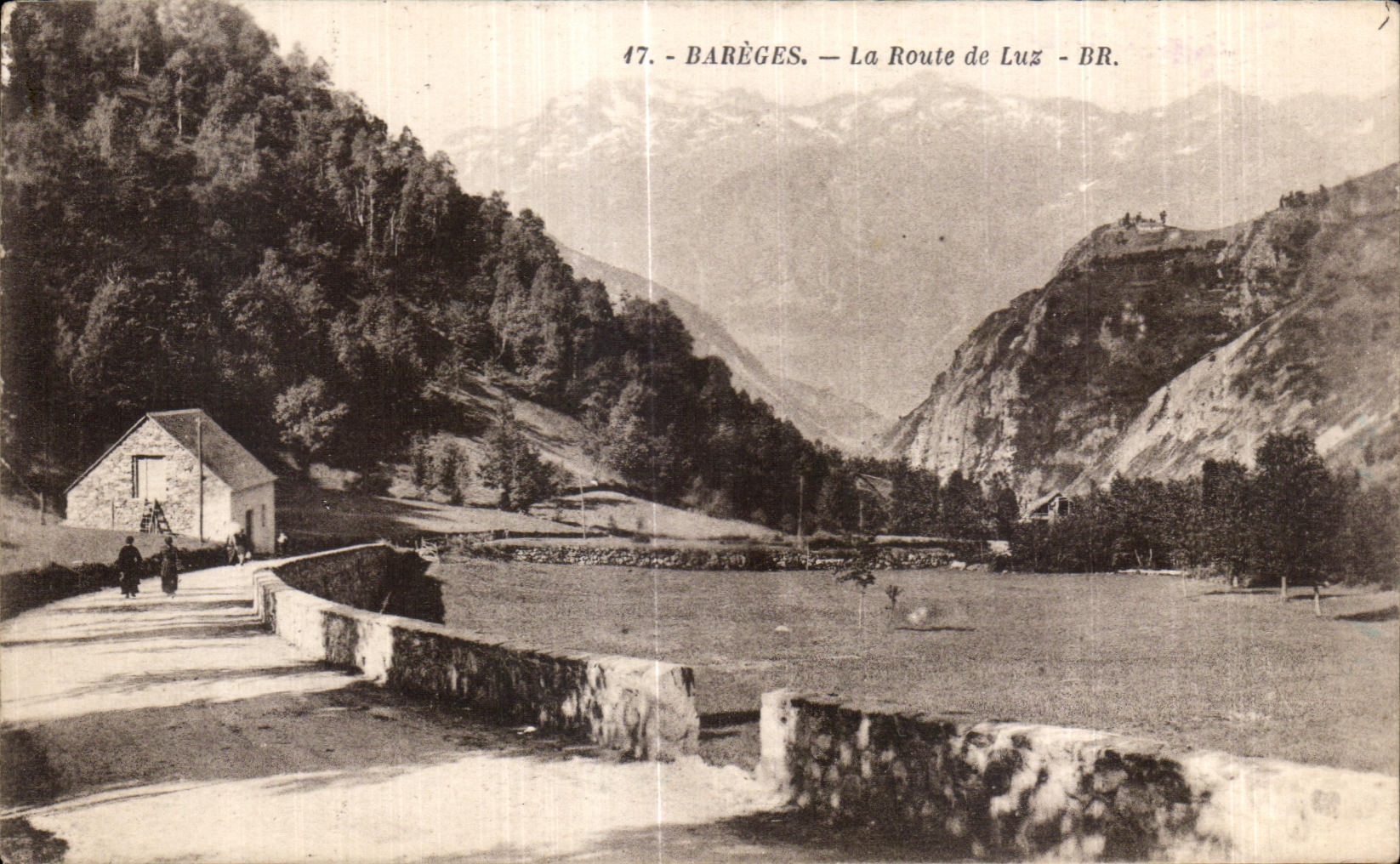 CPA Bareges the Road of Luz