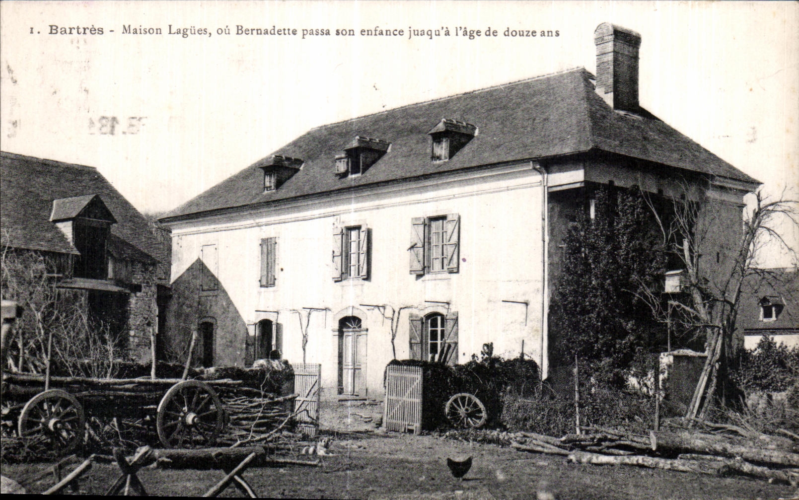 CPA Bartres Lagues House or Bernadette passed her childhood jusqu has old twelve years